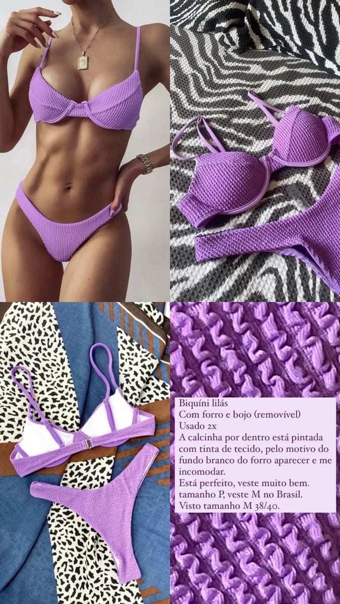 Biquíni Moda Praia Moda Praia Feminina Shein Usado 93349031 Enjoei