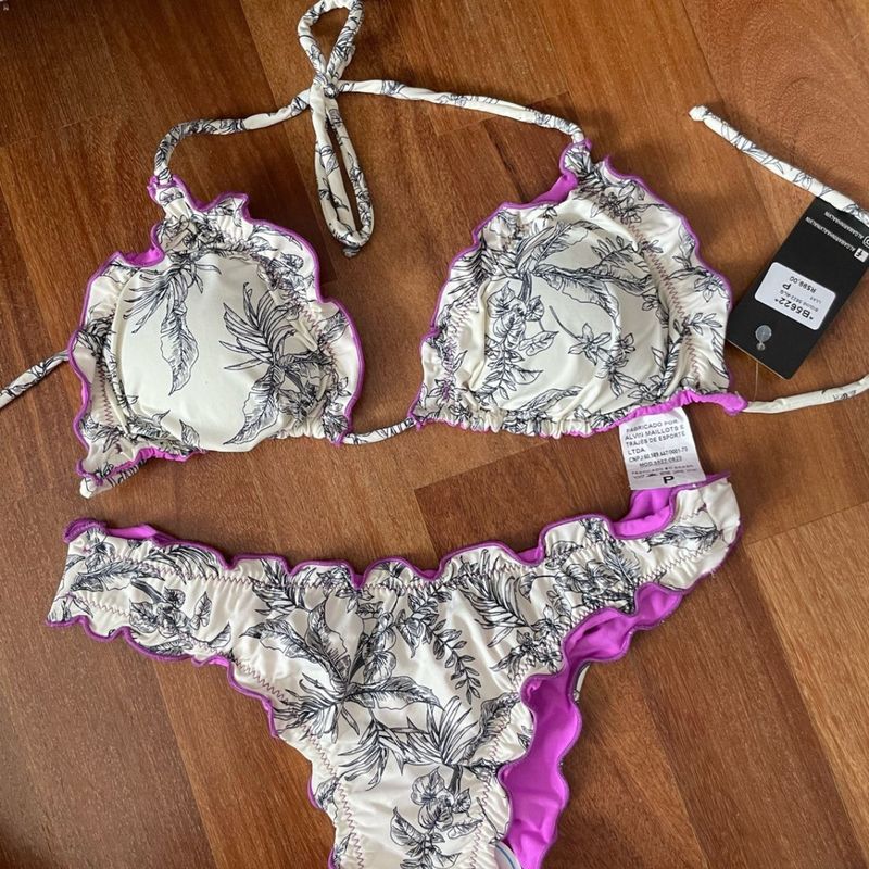 Biquíni Novo Dupla Face Alga Marinha Tamanho P Alga Marinha