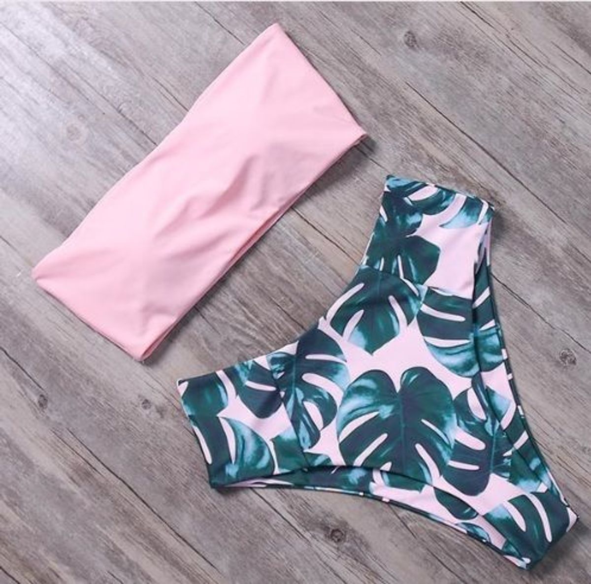 biquini rose - praia sem marca