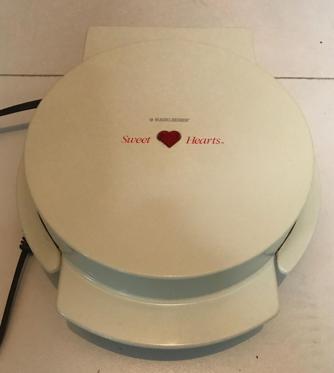 Black & Decker Sweet Hearts Wafflebaker Móvel de Cozinha Black
