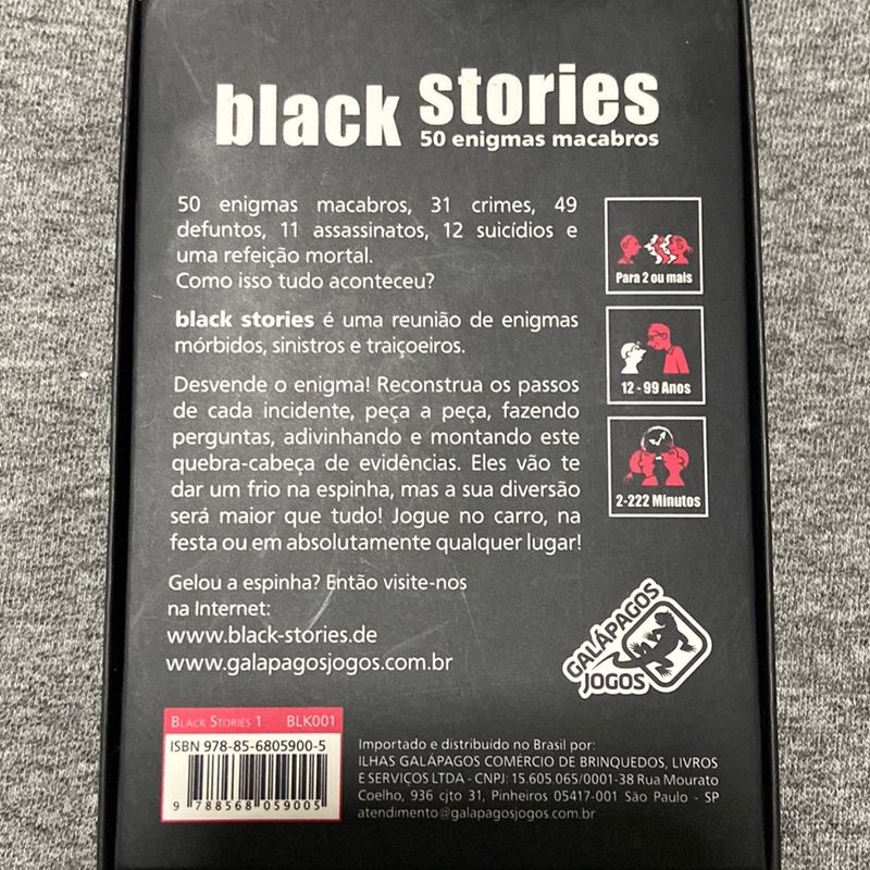 Jogo black stories 1 - blk001