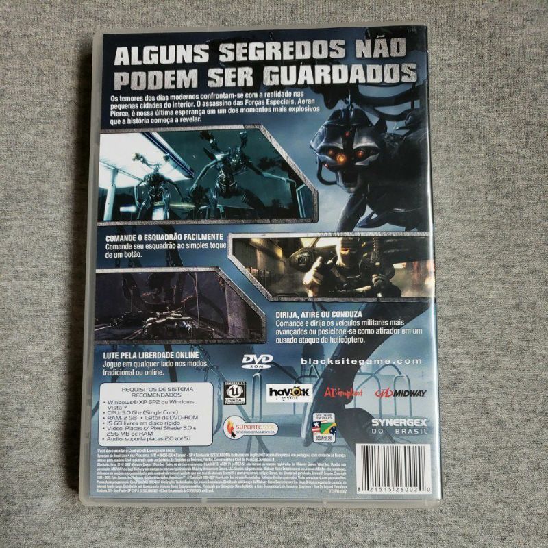 BlackSite~Area 51~(PC-DVD-ONLINE-2007)~Vintage~Brand New~Sealed