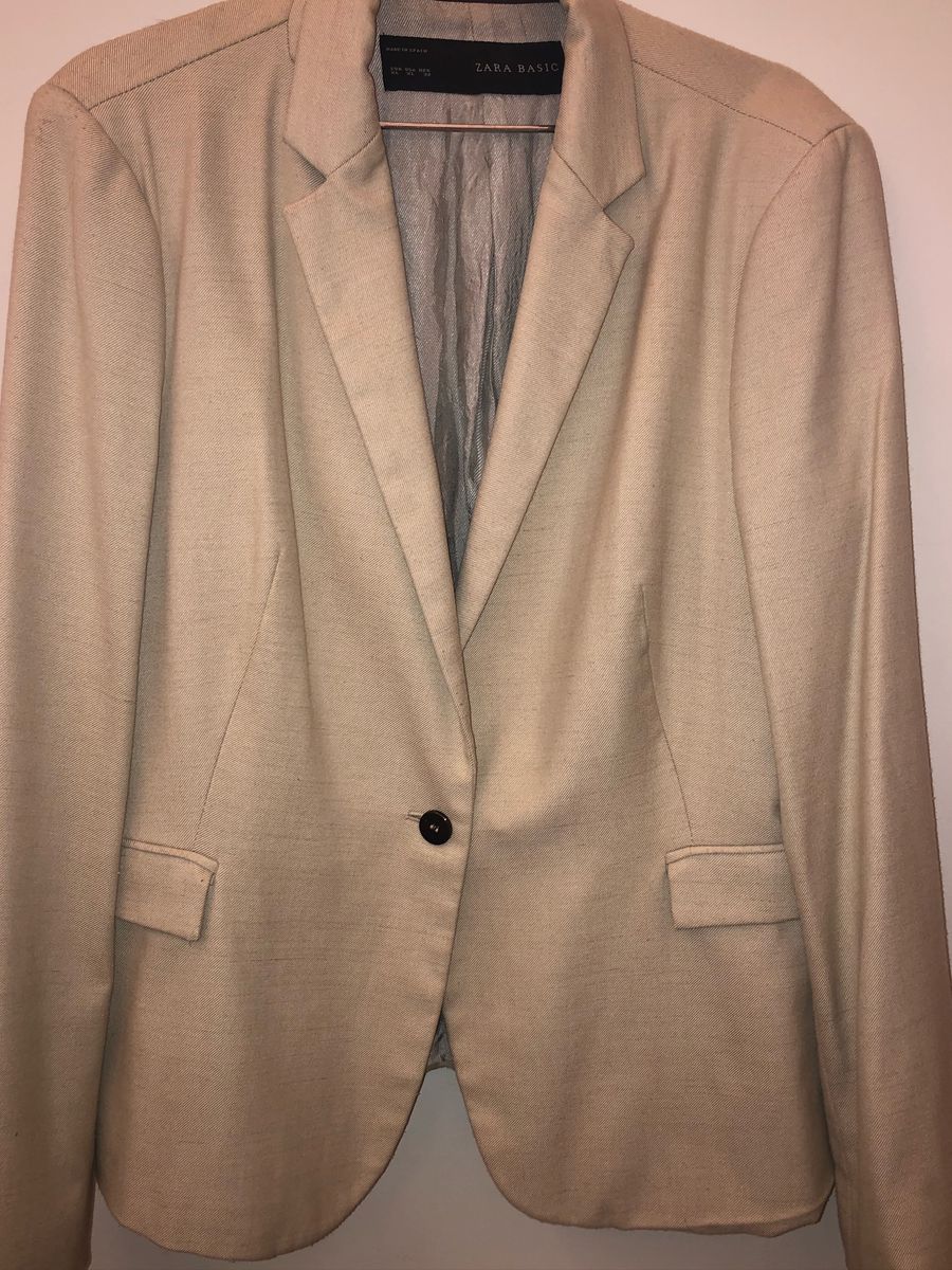 blaser da zara lindo em Ótimo estado nude blazer masculino zara usado