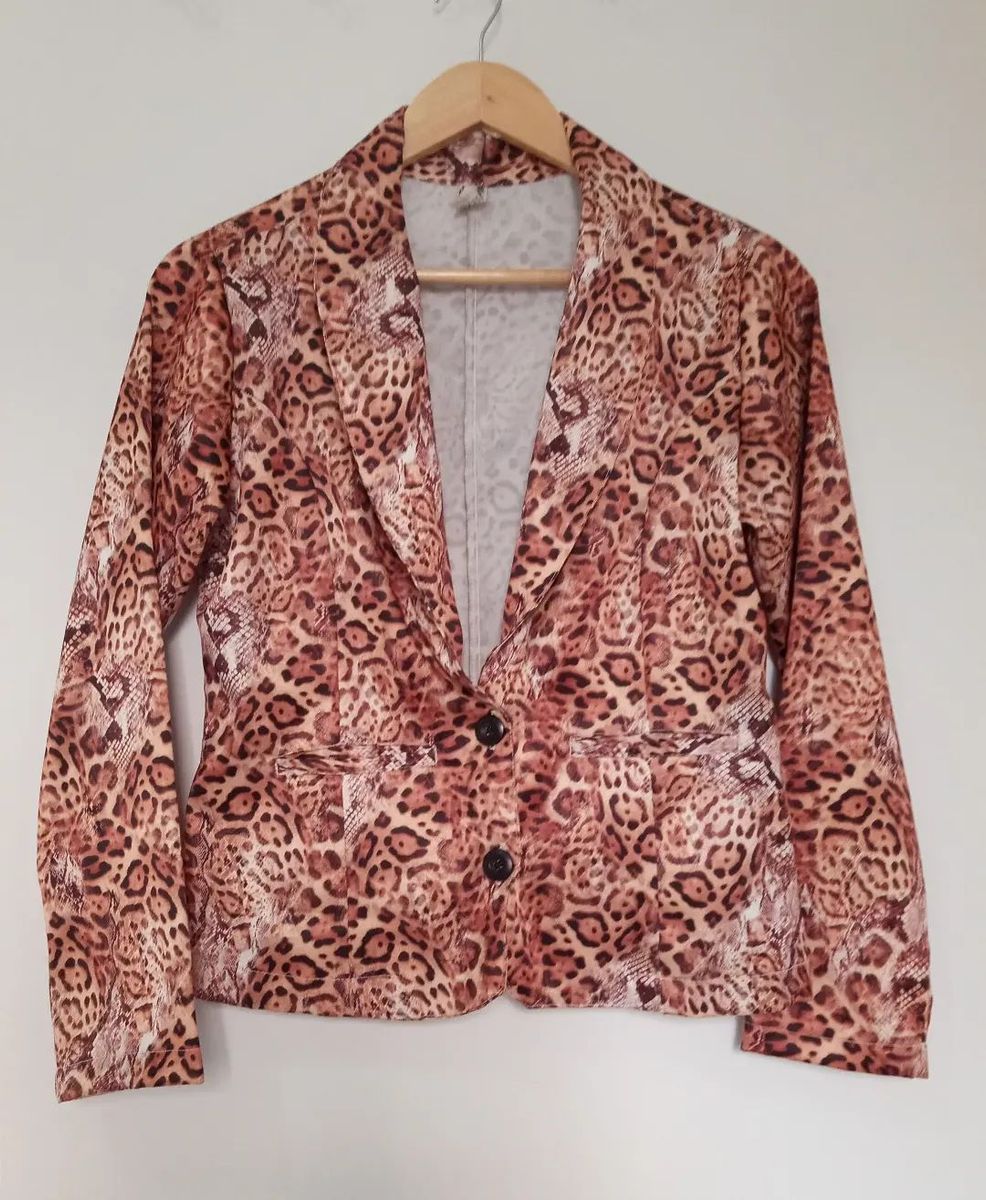 Animal Print Blazer