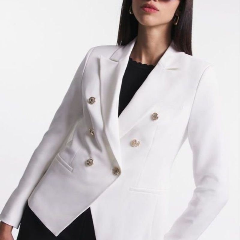 Blazer Branco 42 Acollection Renner(Novo) Terno Feminino Renner
