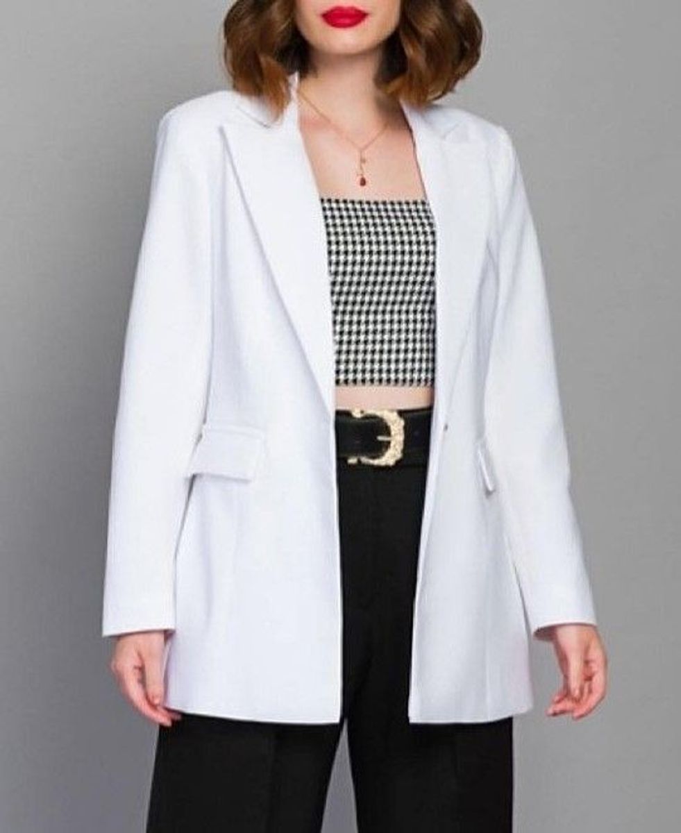 Blazer Brigitte White | Casaco Feminino Cuplover Usado 91548539 | enjoei