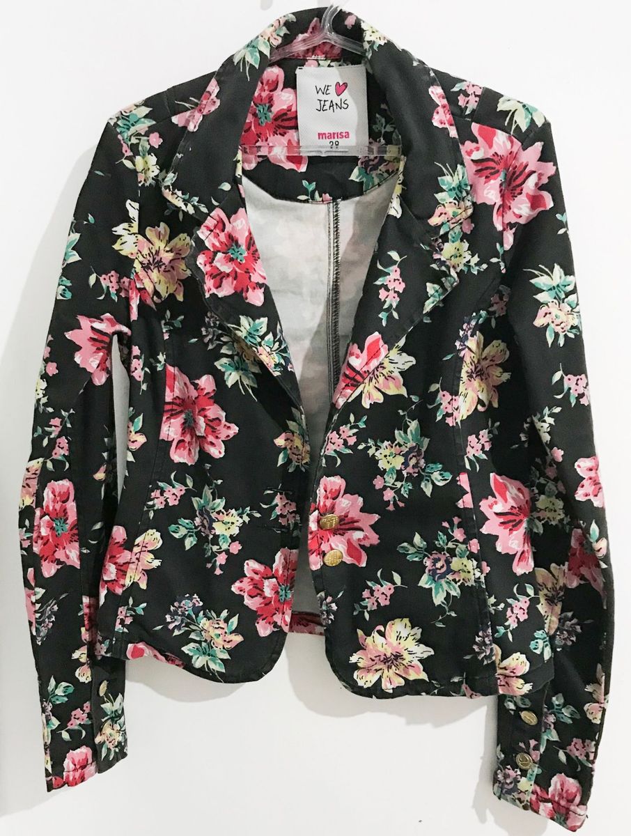 casaco florido feminino