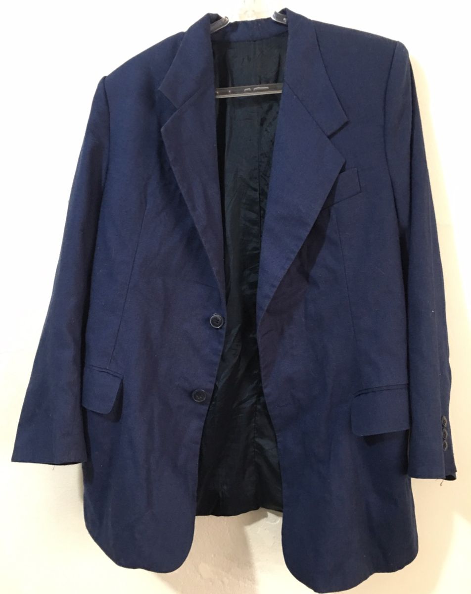 Blazer em Linho Marinho Perolin Brasperola G | Blazer Masculino Perolin ...