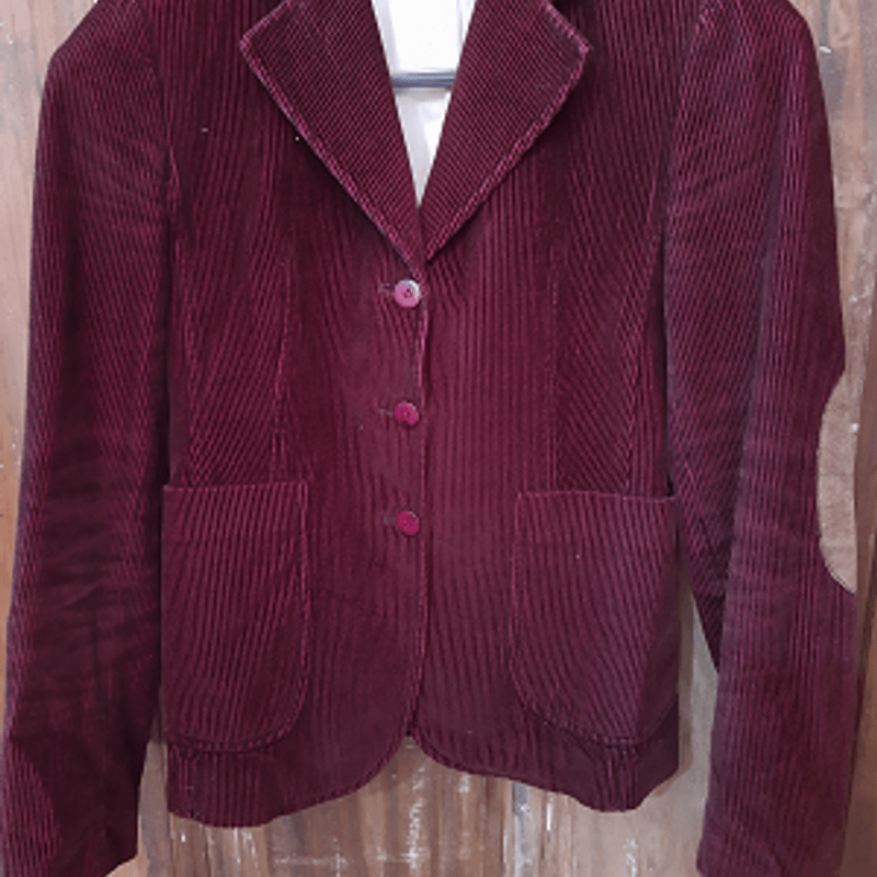 Blazer Veludo Cotelê Vinho, Casaco Feminino Usado 74436423