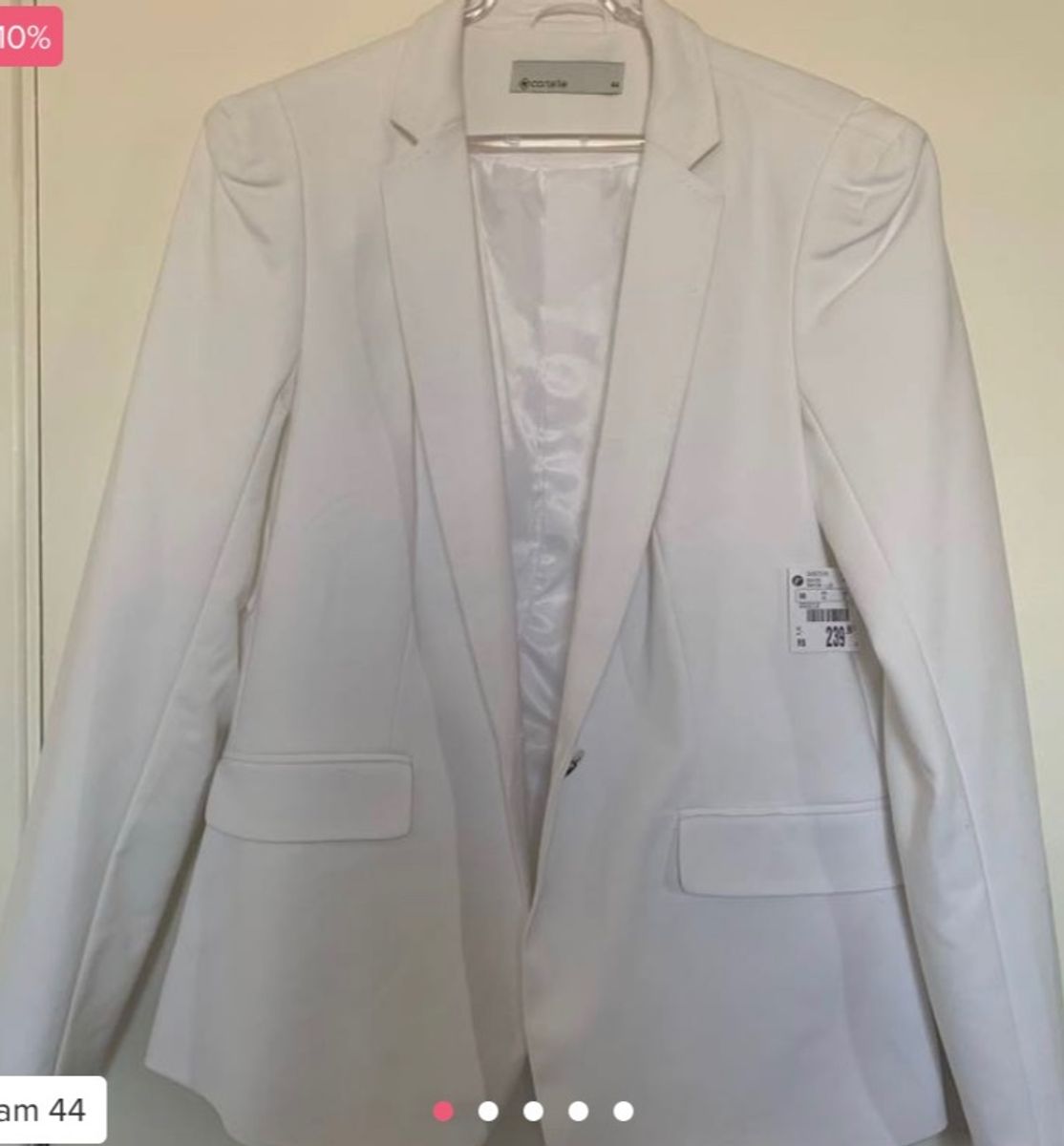 blazer branco feminino renner