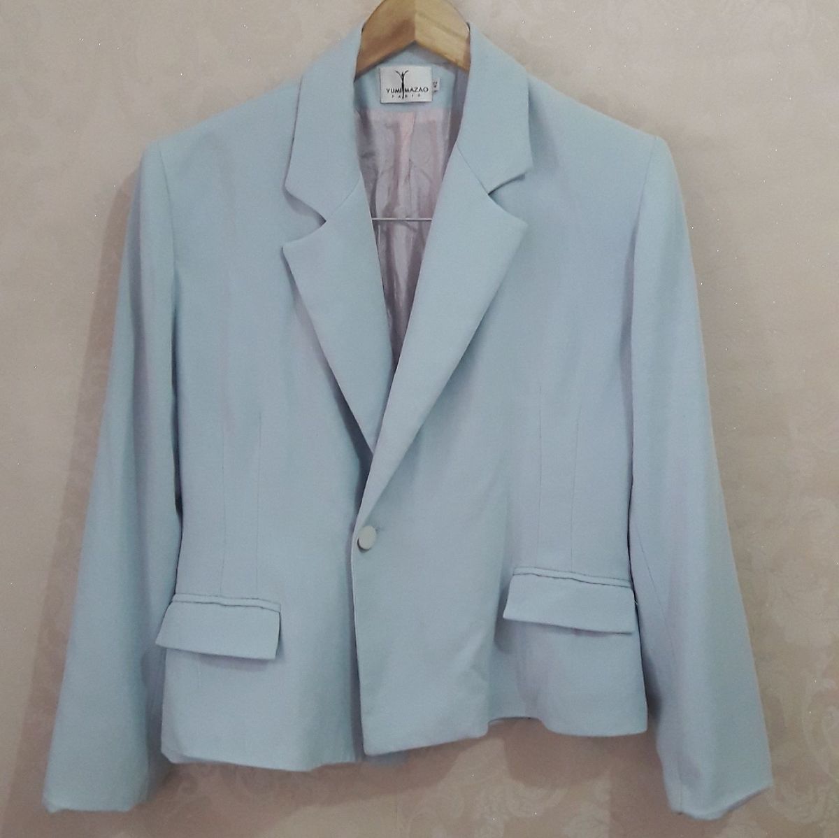 Blazer Feminino Na Cor Azul Candy Terno Feminino Yumimazao Usado Enjoei