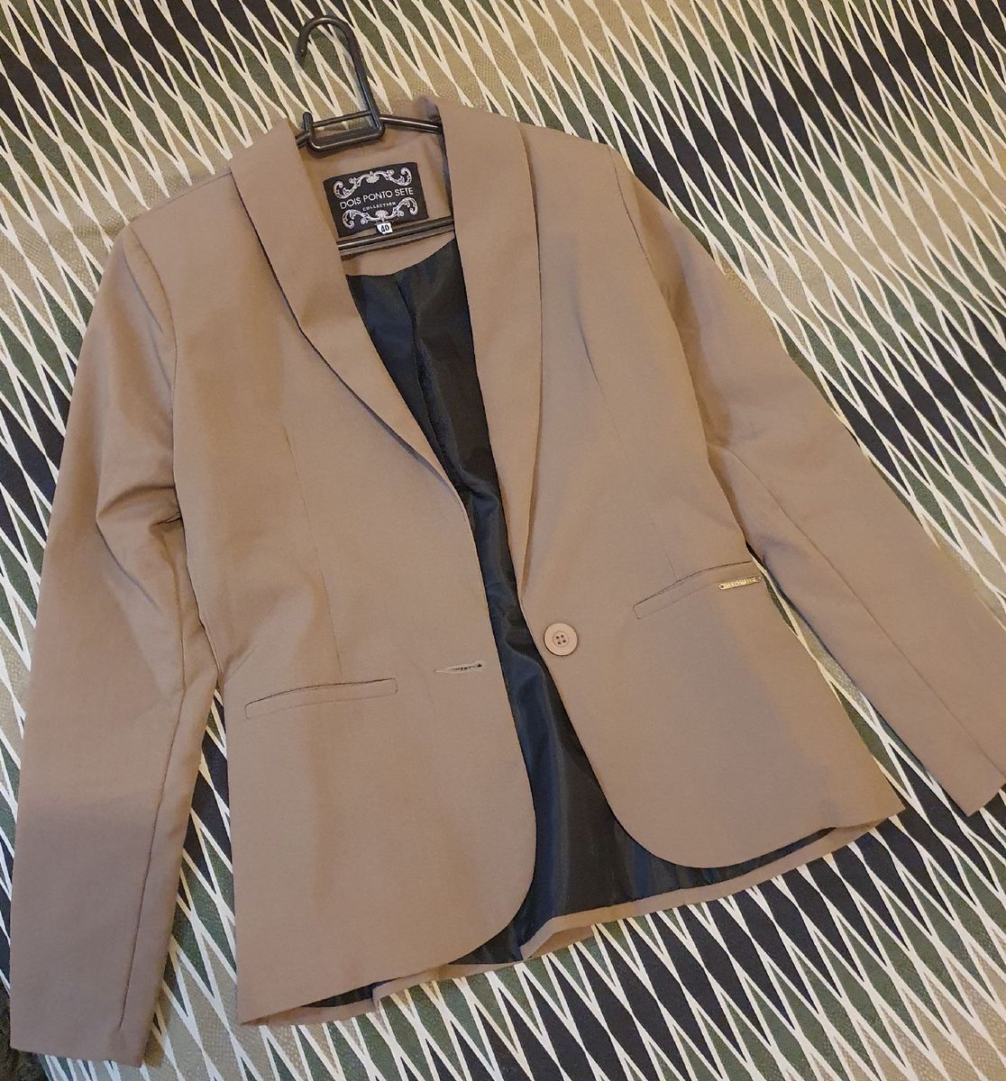 Blazer Feminino Nude Casaco Feminino Dois Ponto Sete Usado Enjoei