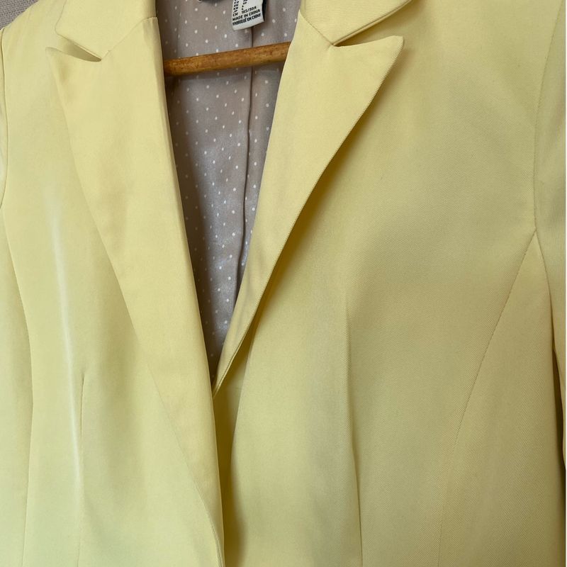 Yellow blazer forever 21 sales