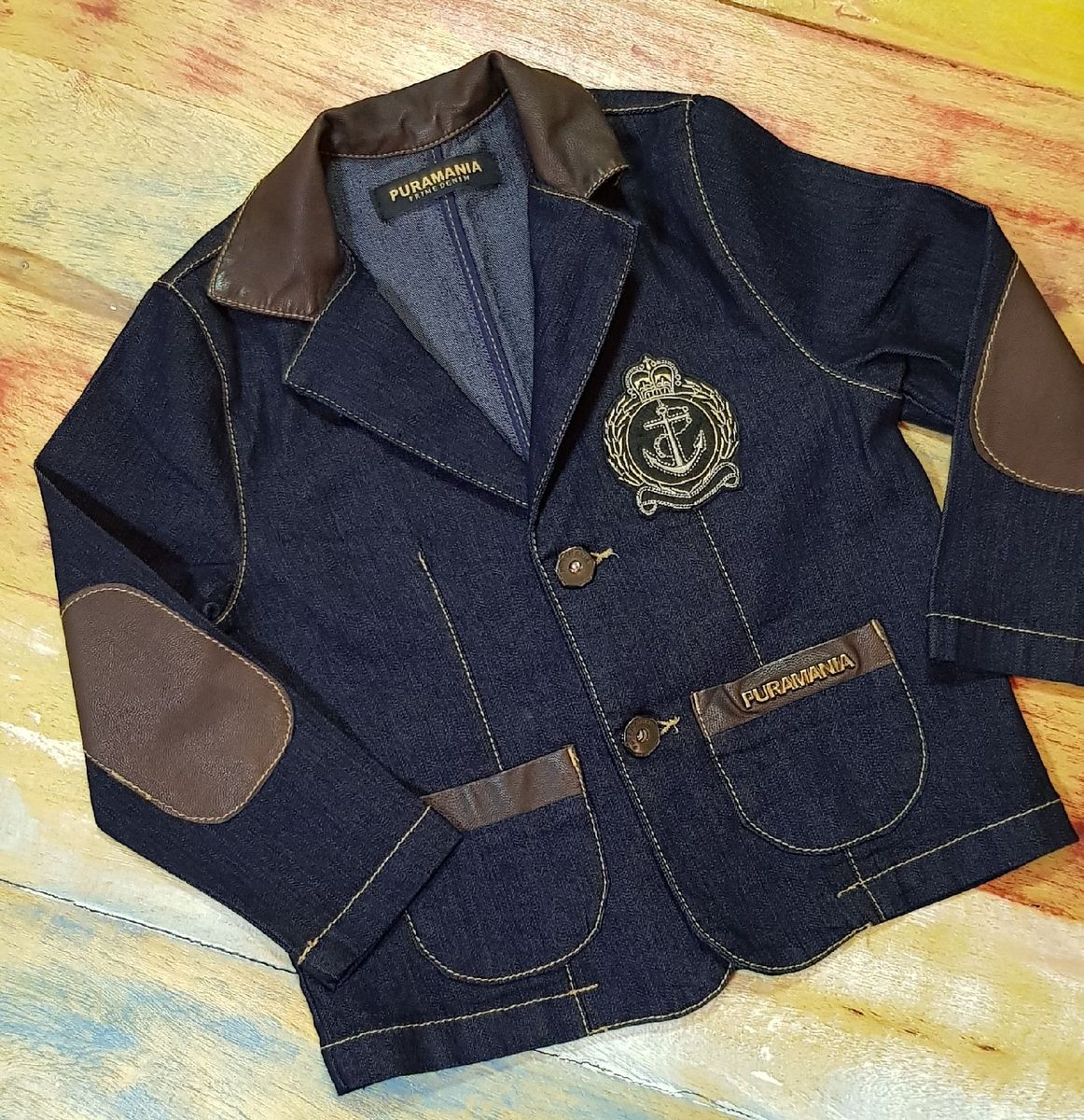 blazer jeans infantil