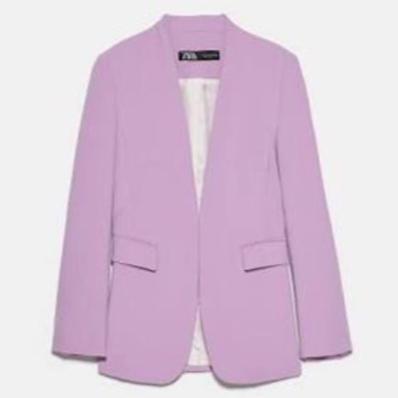 Blazer Lilás Zara, Terno Feminino Zara Nunca Usado 45888945