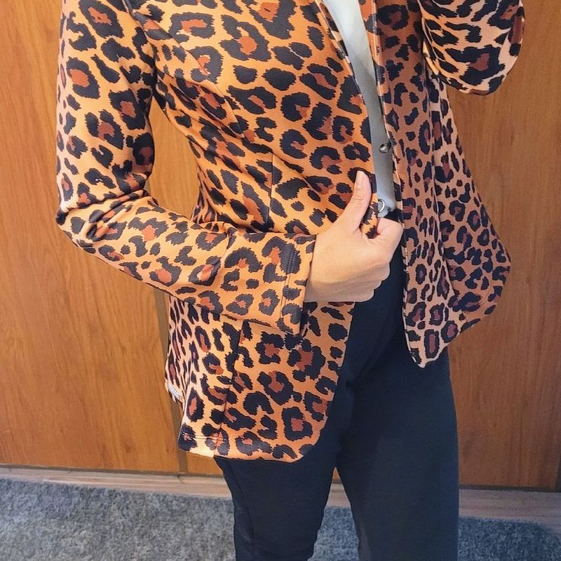 Leopard print blazer next online