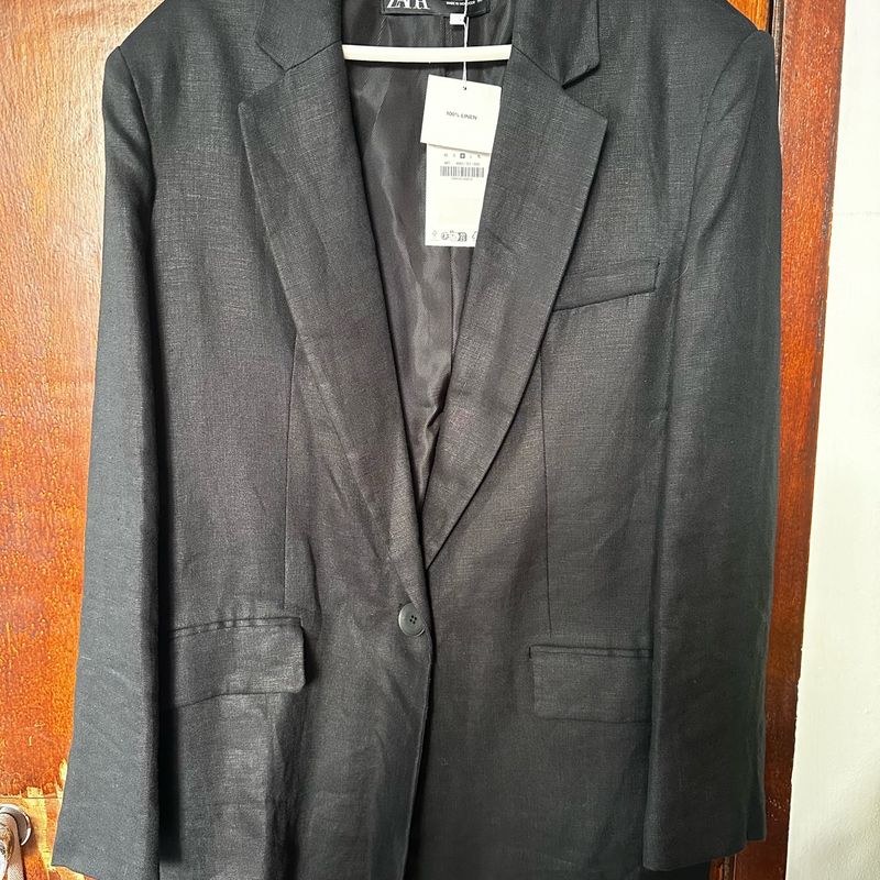 Blazer Oversize 100% Linho | Zara Nunca Usado 101673953 | enjoei Blazer Oversize 100% Linho | Zara Nunca Usado 101673953 | enjoei