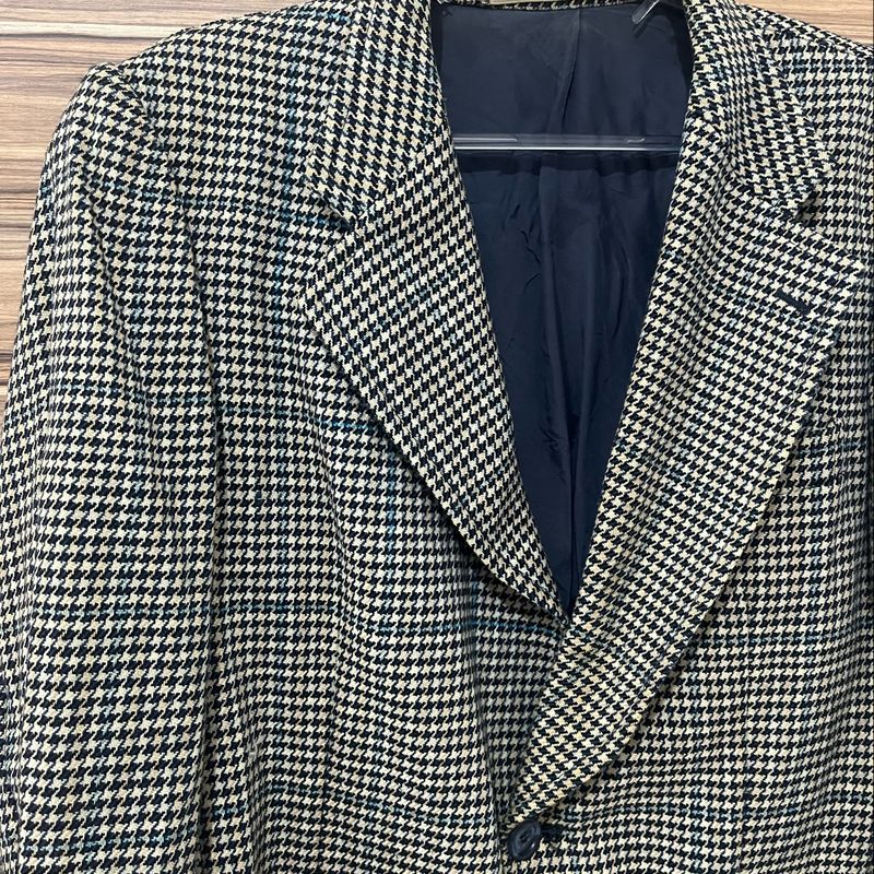 BLAZER COM XADREZ PIED DE COQ - cru/caqui, ZARA Brasil