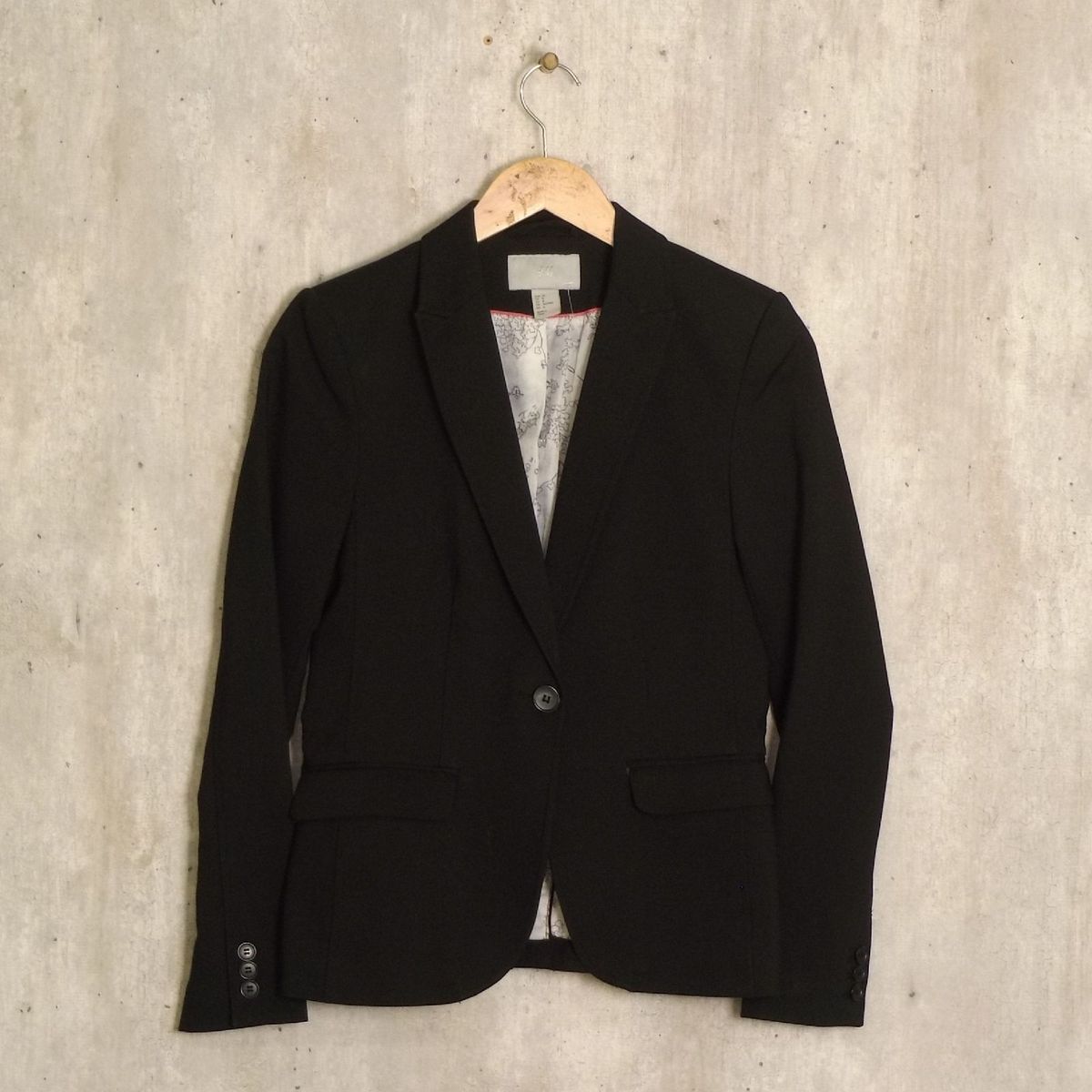  Blazer  Preto Alfaiataria H  m  Casaco Feminino H  M  Usado 