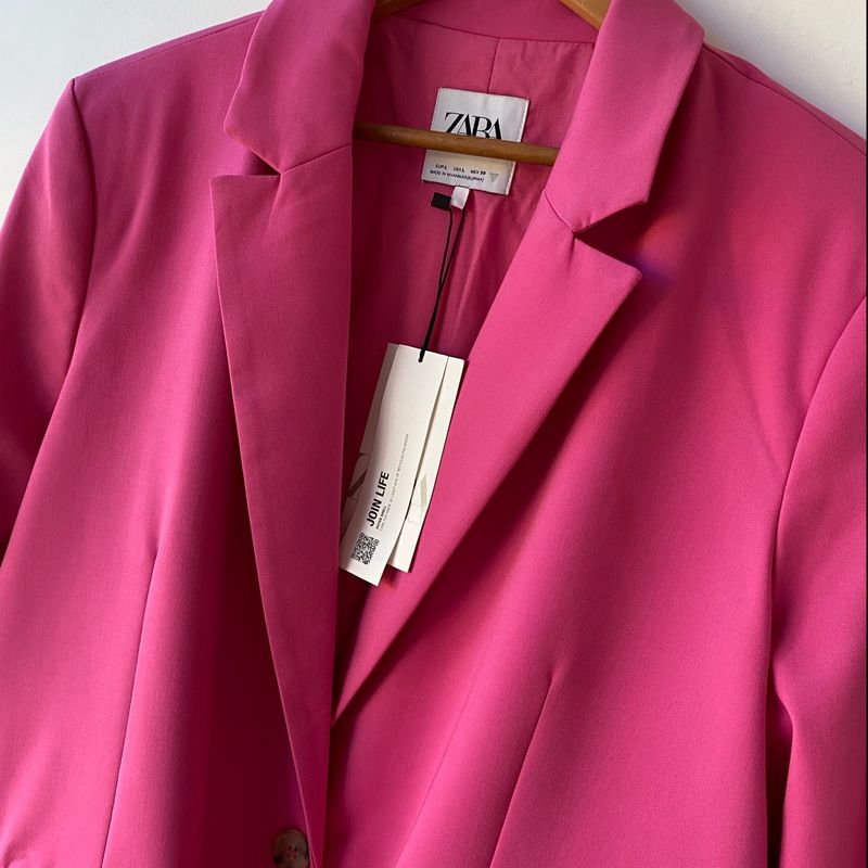 Blazer Pink da Zara, Terno Feminino Zara Nunca Usado 80298244