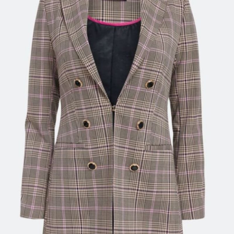 Blazer xadrez 2024 feminino renner