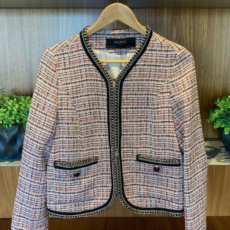 Blazer Zara Estilo Chanel Zara Usado 59698448 enjoei