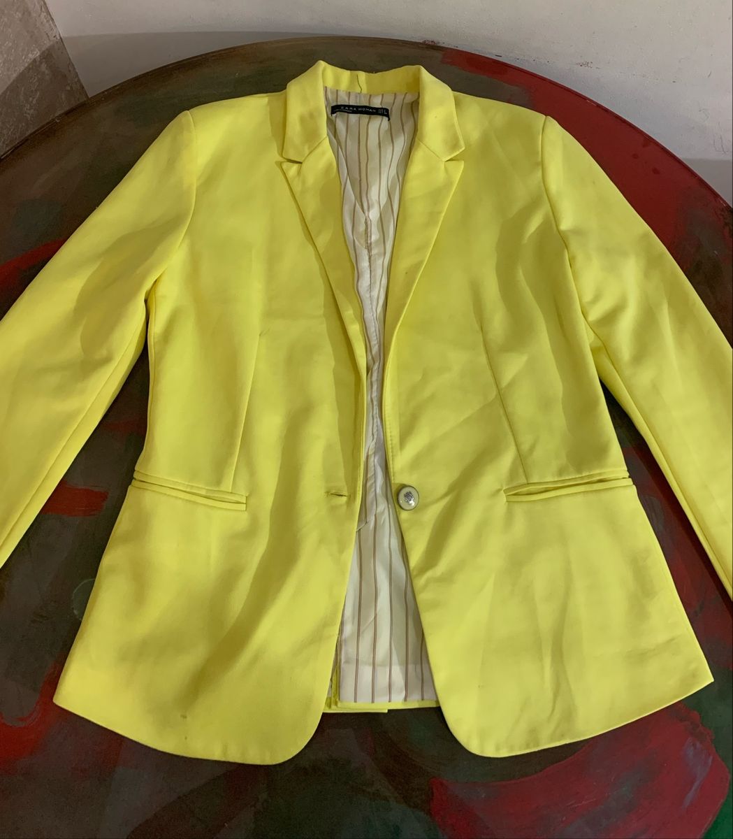 Blazer Zara Original Terno Feminino Zara Usado 80582276 Enjoei