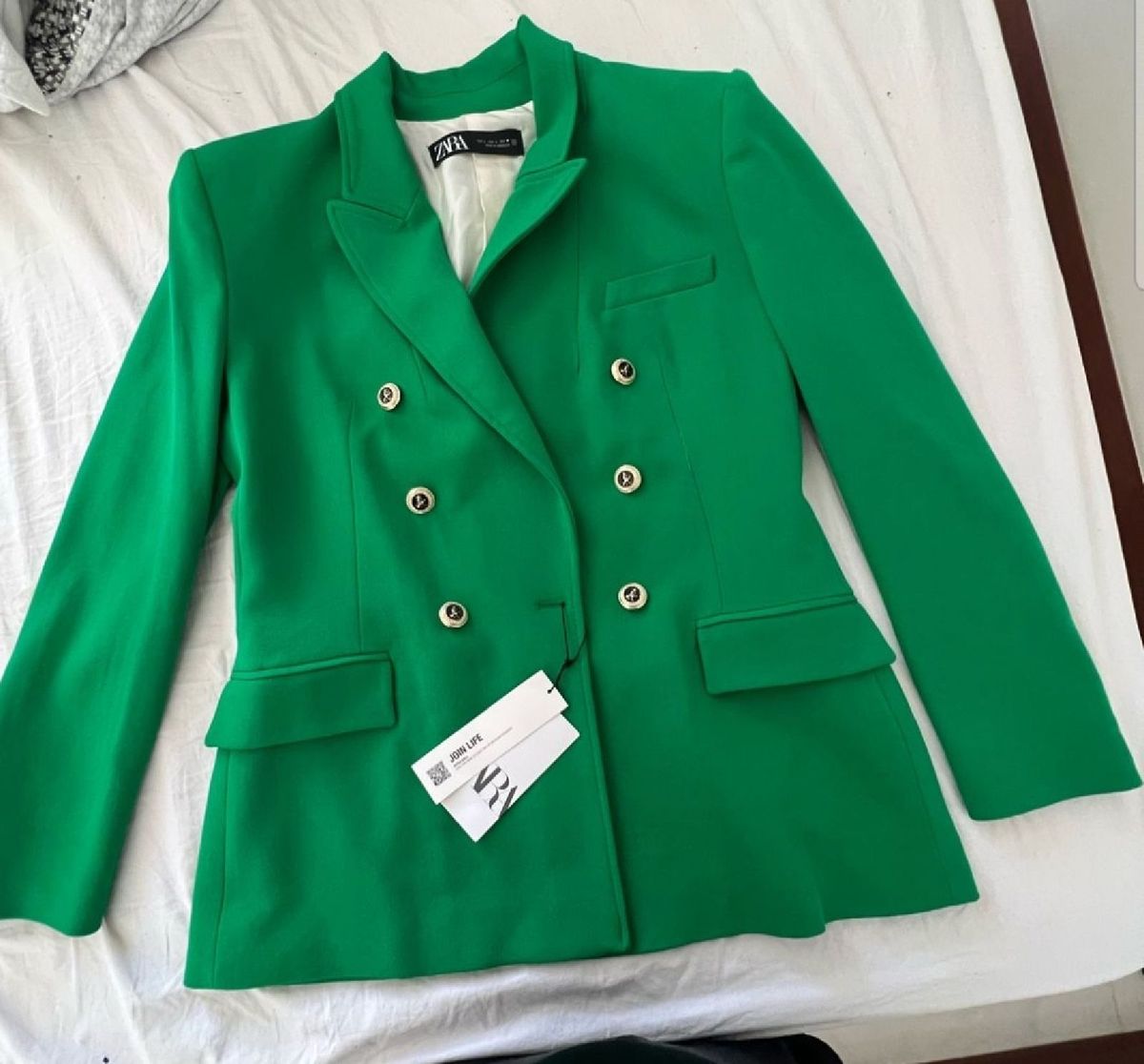 Blazer verde da Zara - tamanho M Paredes • OLX Portugal