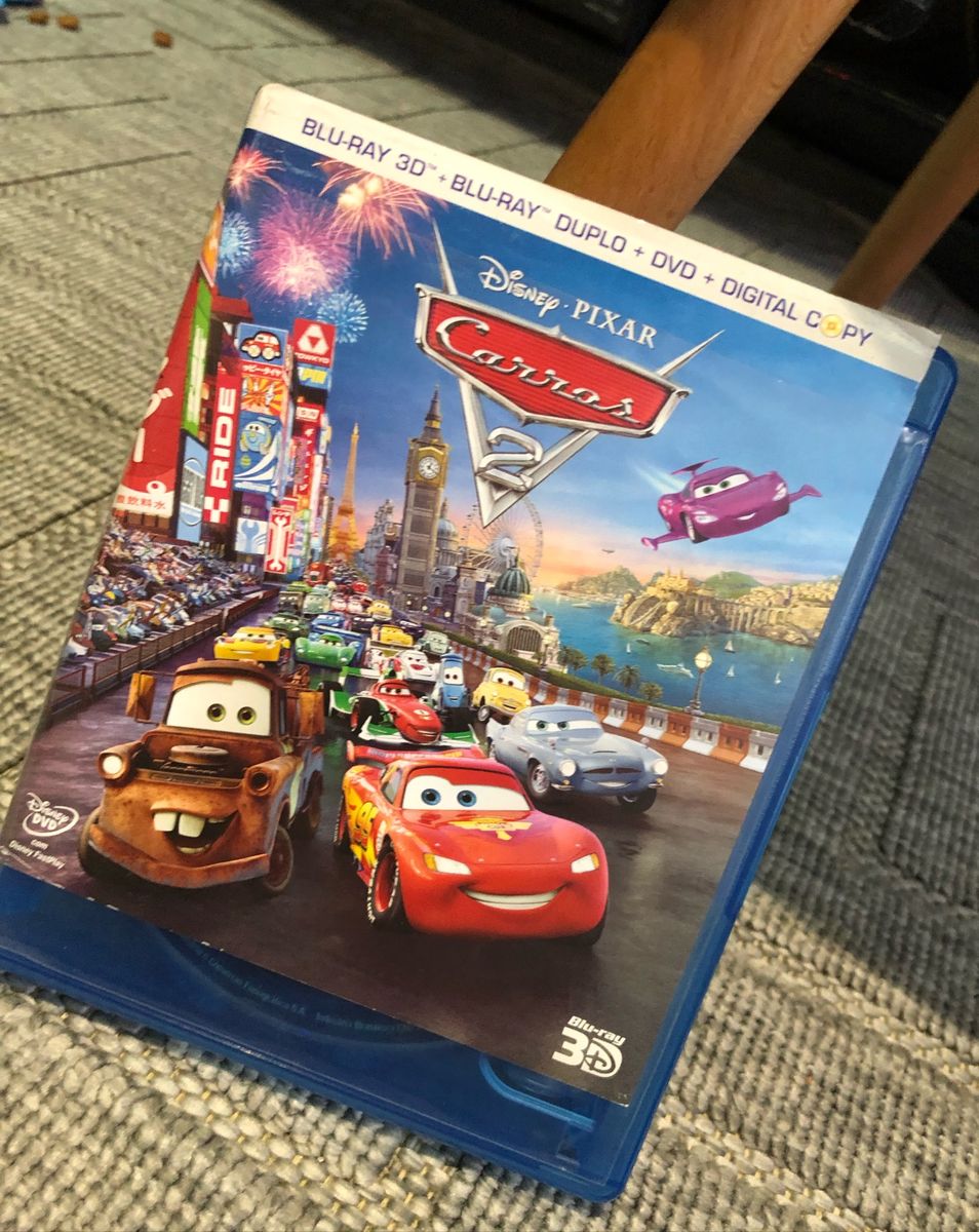 Blu Ray 3d Cars 2 Filme e S rie Disney Pixar Usado 75025353 enjoei