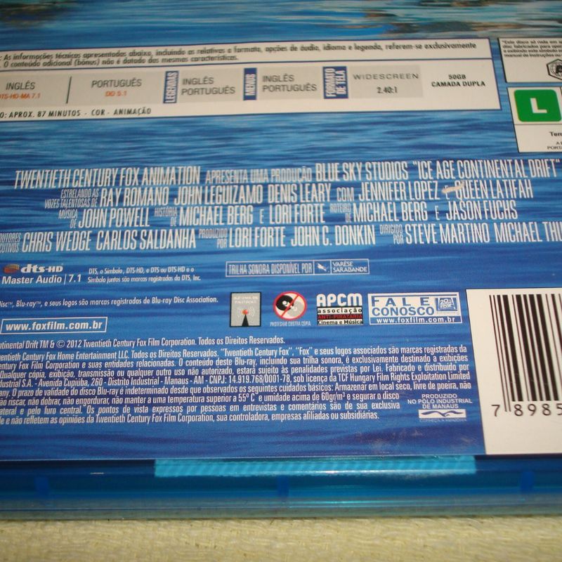 A Era Do Gelo 4 Blu-Ray 3D + Blu-Ray + Dvd + Cópia - FOX - Revista