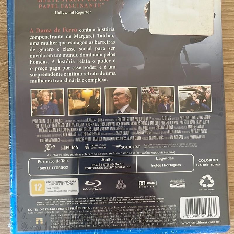 Blu-Ray Filme a Dama de Ferro Apenas Uma Vez - Produto em Muito Bom Estado, Filme e Série Blu-Ray Nunca Usado 92877459