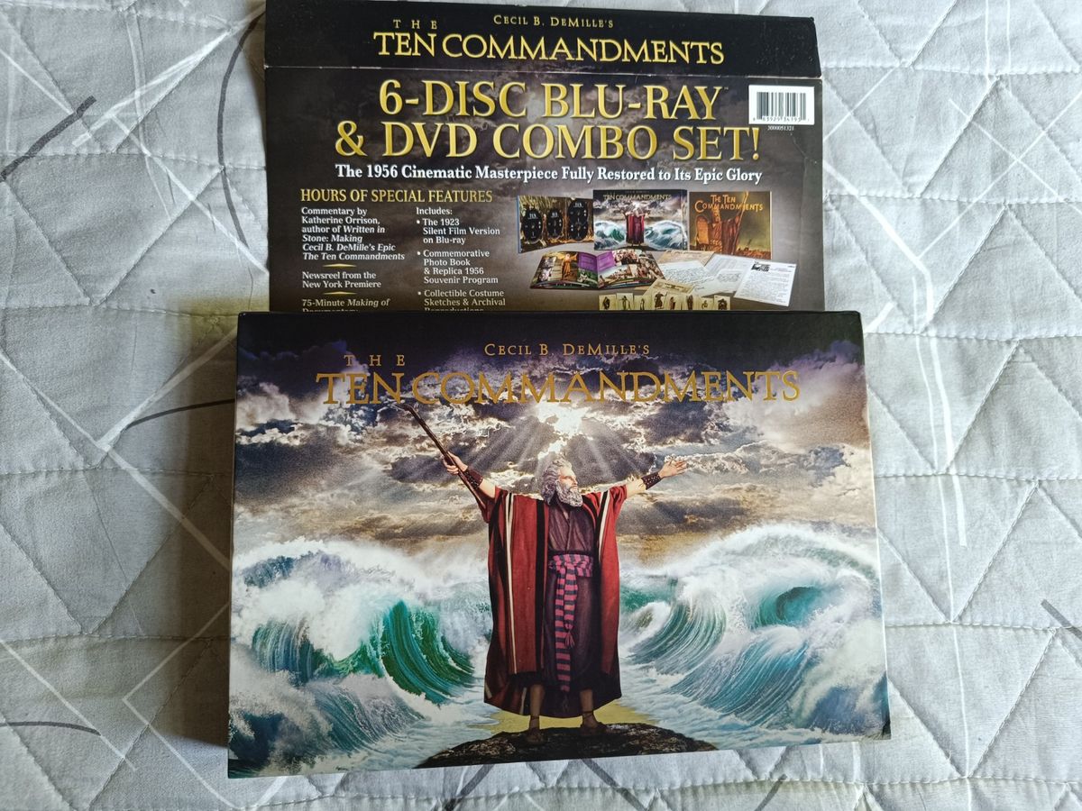 Blu-Ray Gift Set The Ten Commandments - Os 10 Mandamentos