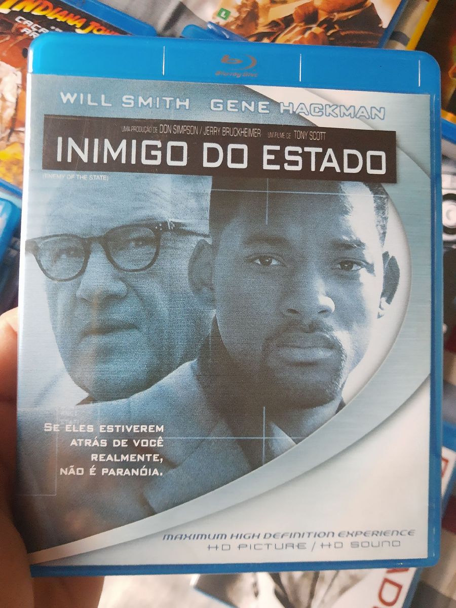 Blu Ray Inimigo do Estado Will Smith e Gene Hackman Dub Leg Filme e Série Blu Ray Usado