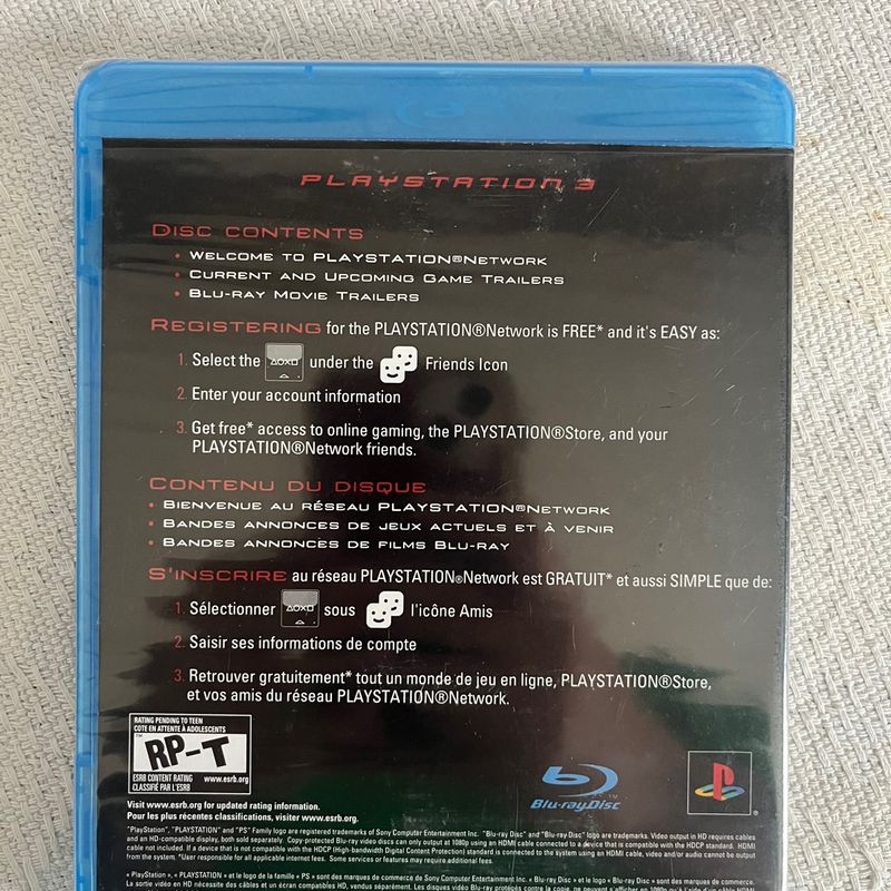Welcome to PlayStation 3 and PlayStation Network Disc