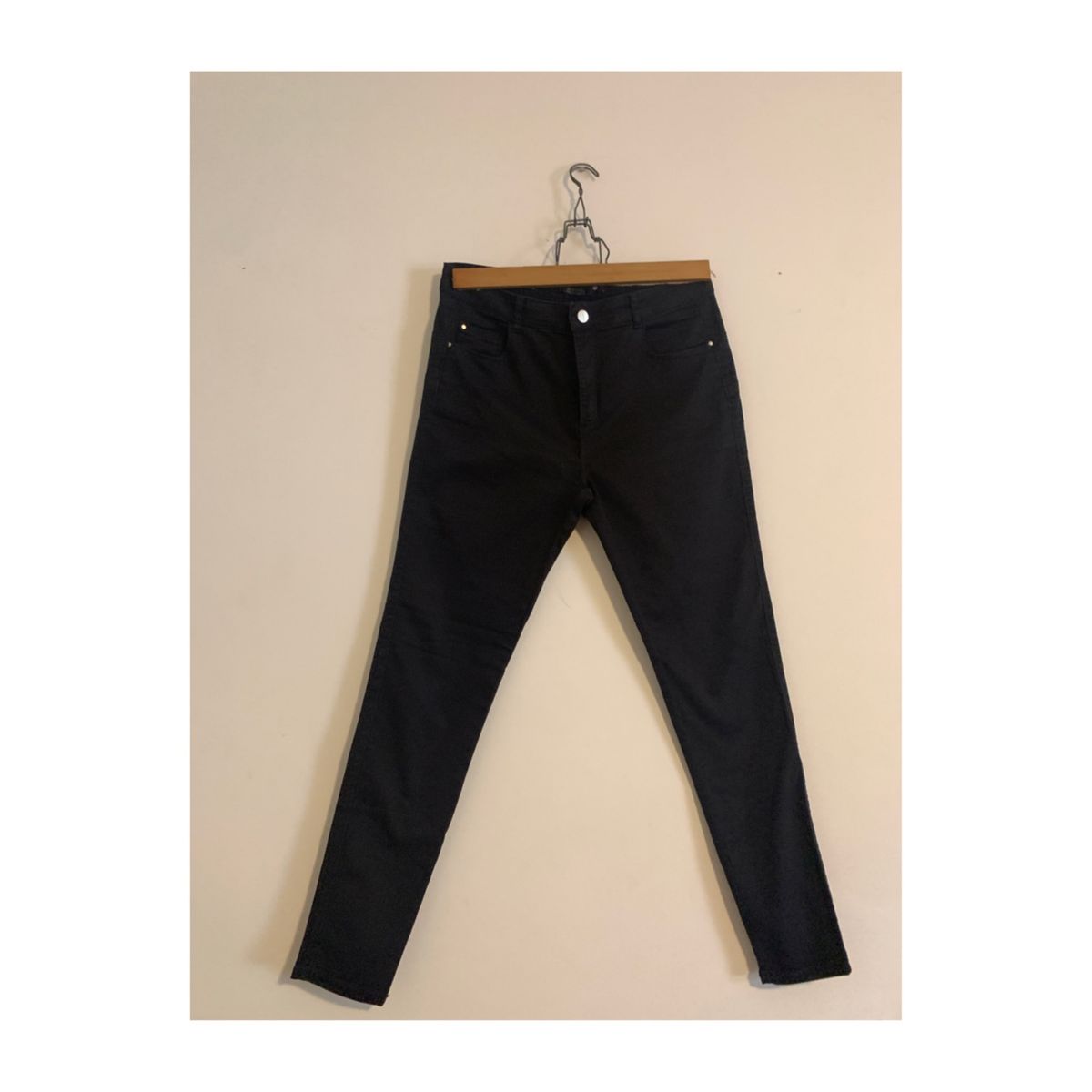 Blue Steel Calça Jeans Preta Feminina 42 Calça Feminina Blue Steel