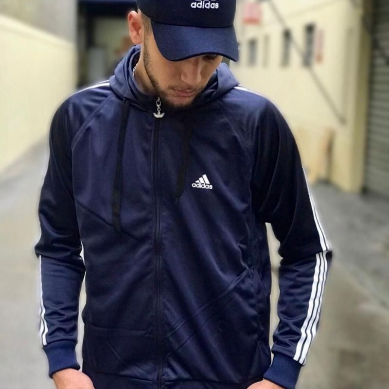 Corta vento store adidas masculino azul