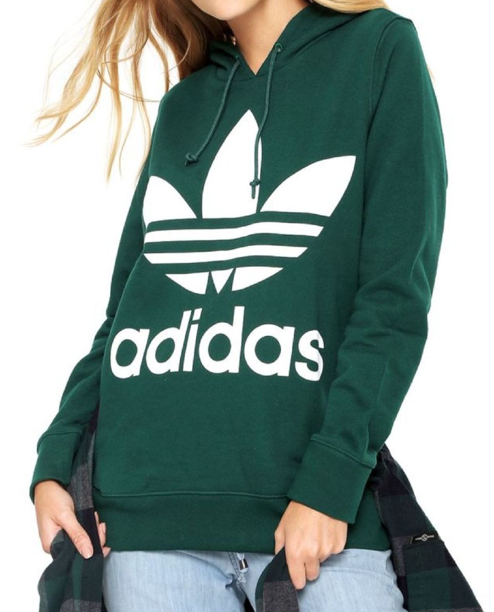 blusa verde adidas