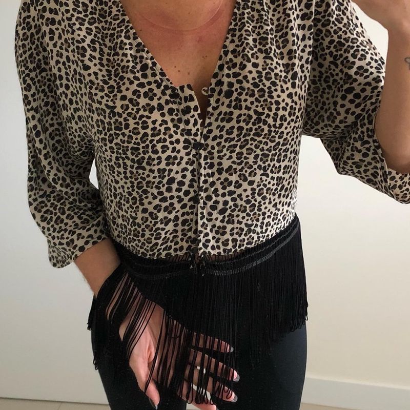 Blusa animal print online h&m