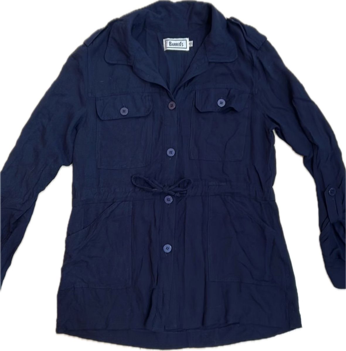 Blusa Azul Marinho Parka, Blusa Feminina Usado 97338959