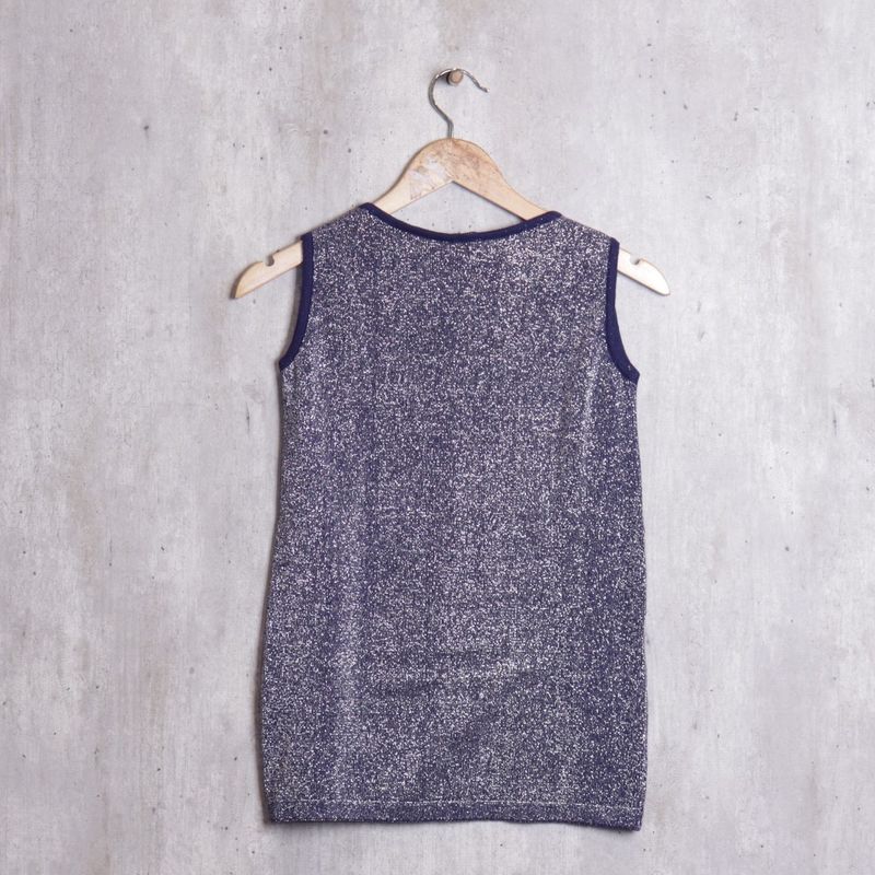 Blusa cheap azul metalico