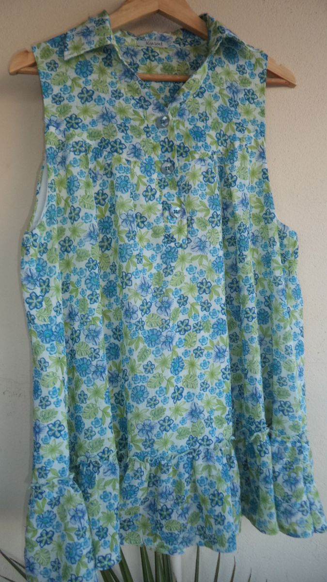 blusa/bata estampada de crepe. - blusas natável