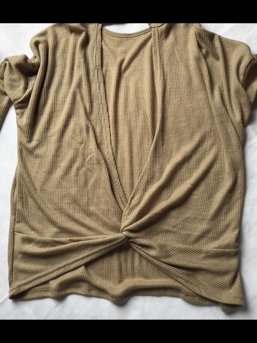 blusa beje - blusas shein