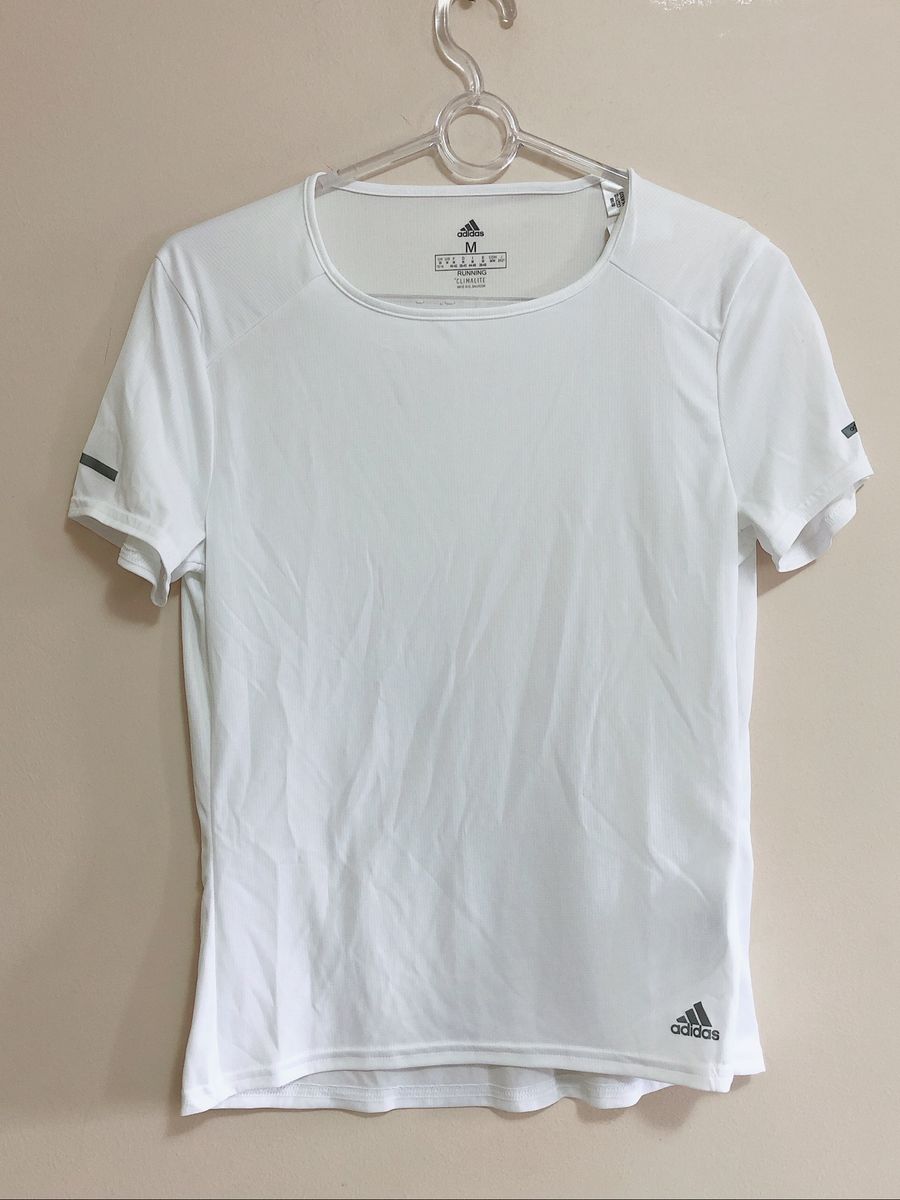 blusa branca adidas