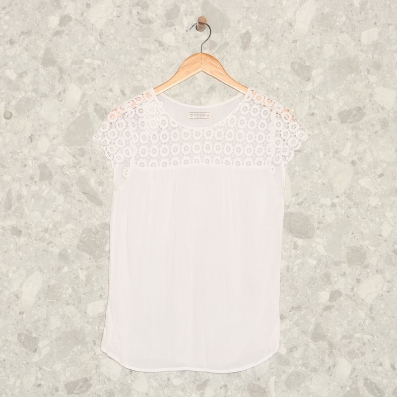 Blusa best sale branca cea