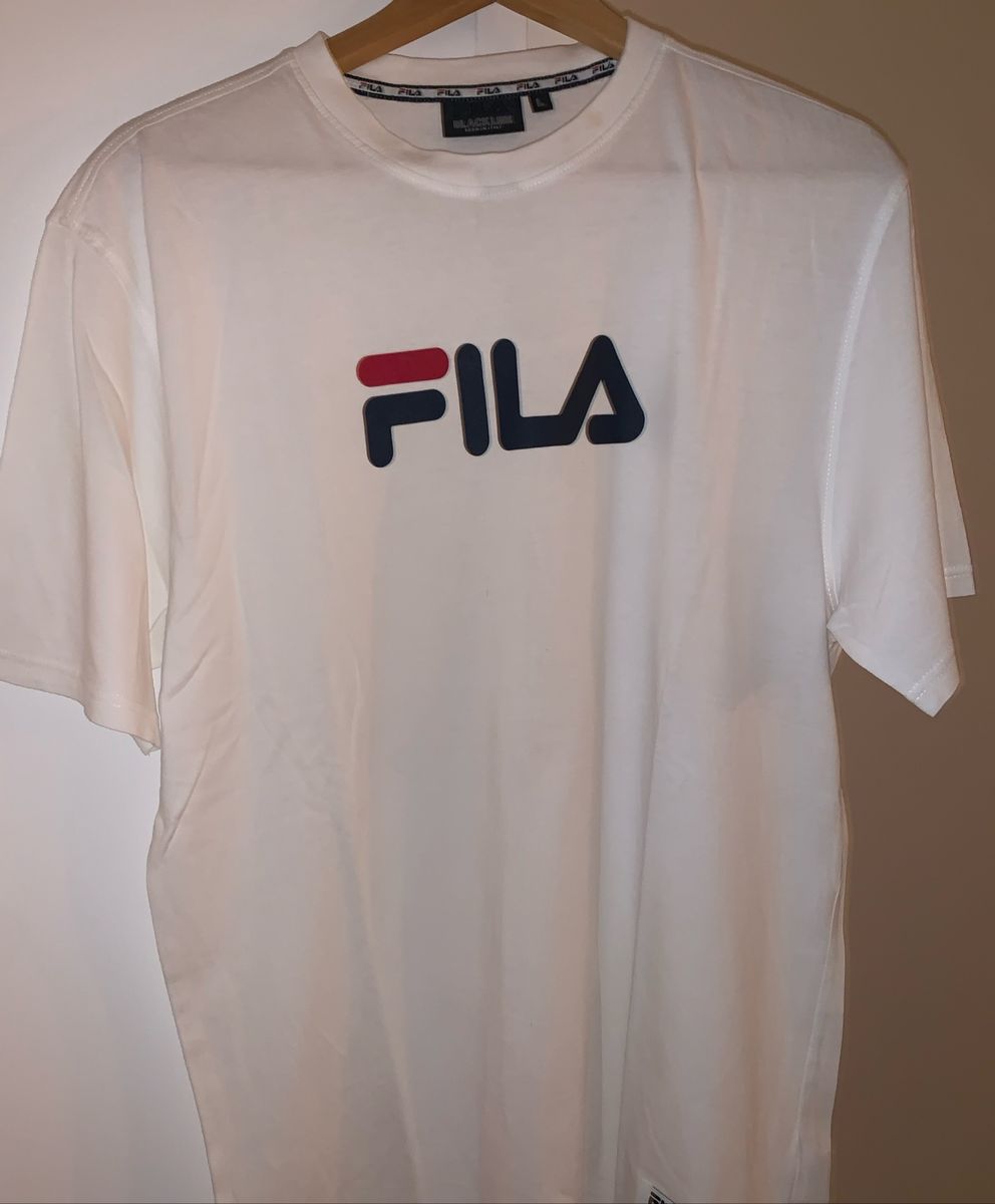 camiseta fila masculina branca