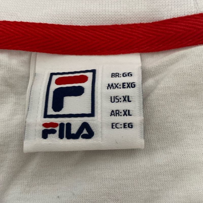 Blusa Branca Marca Fila Tam Gg Fila Nunca Usado 110662833 enjoei