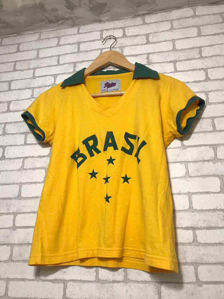 Camisa Brasil Liga Retrô Corda Amarela