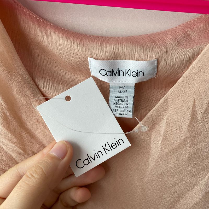 Camiseta Calvin Klein Algodão Rosa, Blusa Feminina Calvin Klein Nunca  Usado 90601305