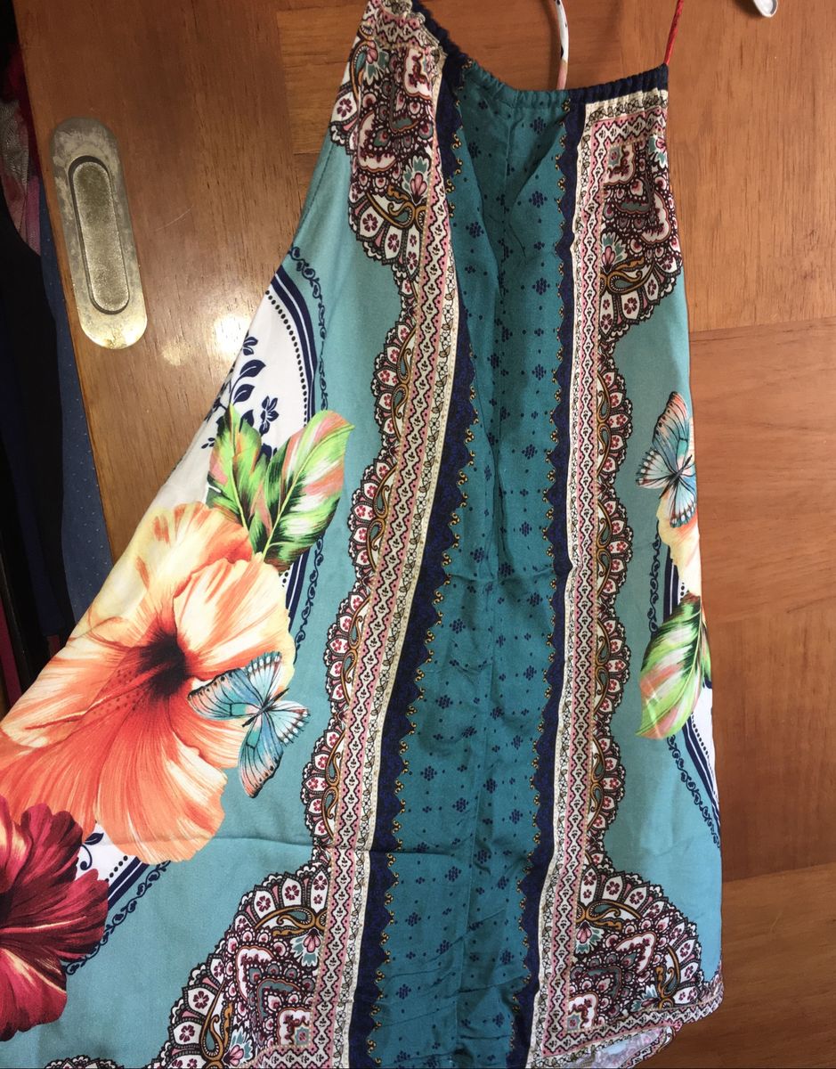 vestido lenco cha de hibisco