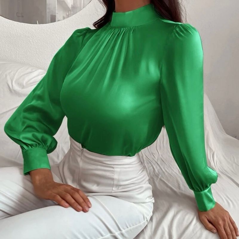 Blusa Chic Gola Elegante, Blusa Feminina Nunca Usado 84534089